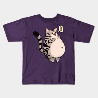 American Shorthair Chonky Cat Kids T-Shirt